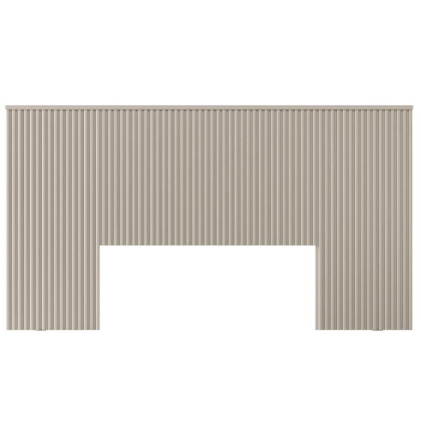 Encontraproduto.com.br - Kit Cabeceira Casal 240cm Celine Com Mesa De Cabeceira 01 Gaveta Loreta L05 Off White - Lyam Decor