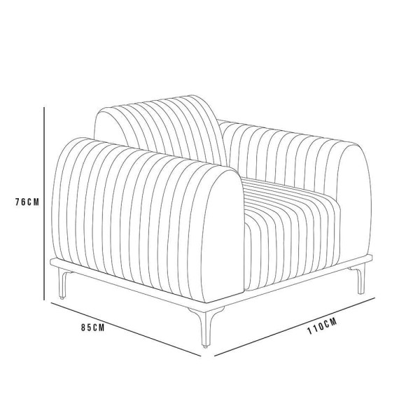 Encontraproduto.com.br - Kit Sofá 3 Lugares 210cm Com 2 Poltronas Molino Pés Douro D02 Linho Cinza D-315 - Lyam Decor