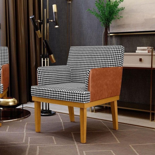 Encontraproduto.com.br - Kit 2 Polt Bas Mel Beatriz Suede Pied Poule Couríssimo Camel Cor Preto