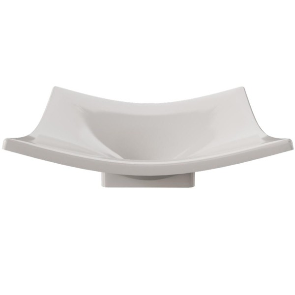 Encontraproduto.com.br - Cuba de Apoio Para Banheiro Lavabo C01 Folha F44 Bege - Lyam Decor