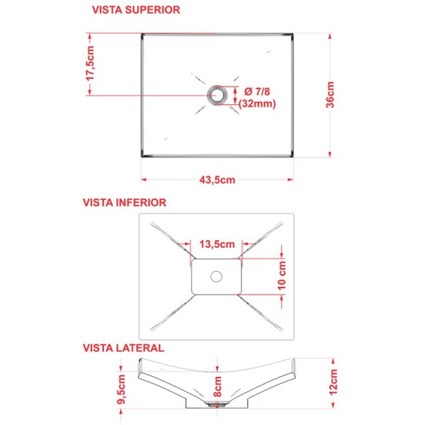 Encontraproduto.com.br - Cuba de Apoio Para Banheiro Lavabo C01 Folha F44 Bege - Lyam Decor