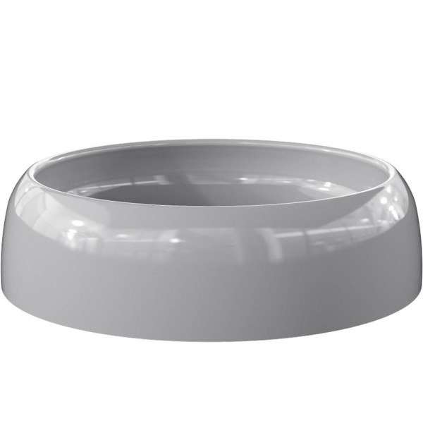 Encontraproduto.com.br - Kit 02 Cubas De Apoio Banheiro Lavabo C01 O39 Cinza