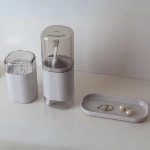 Encontraproduto.com.br - Porta Algodão Dual Bege