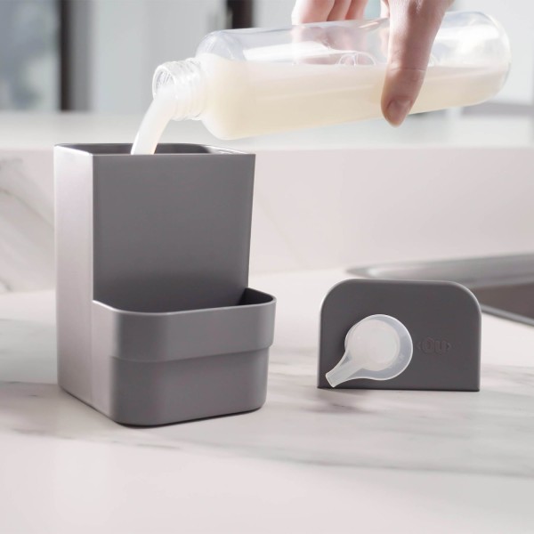 Encontraproduto.com.br - Dispenser para Detergente e Trium Compact  Polipropileno Vermelho dc 500 ml Ou