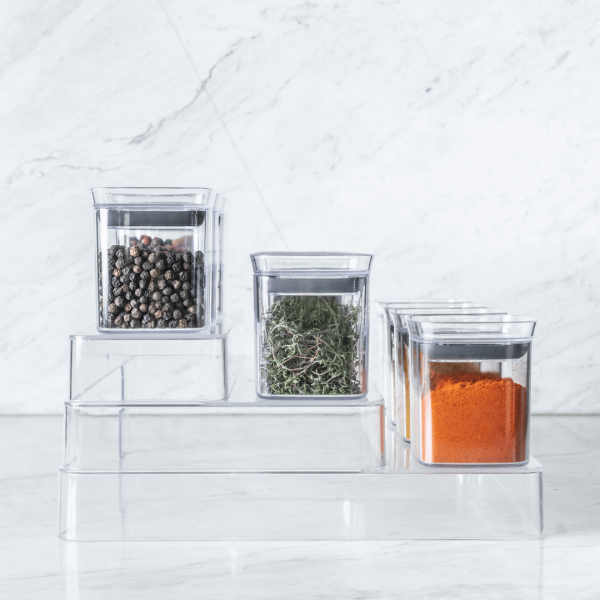 Encontraproduto.com.br - Pote Organizador Hermético Block Transparente 150ml