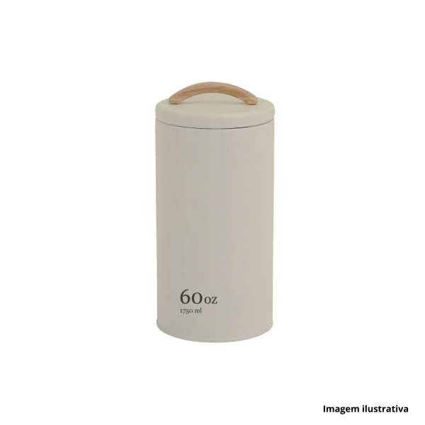 Encontraproduto.com.br - Pote para Mantimentos Hermético Sense 1,75 Litros Bege