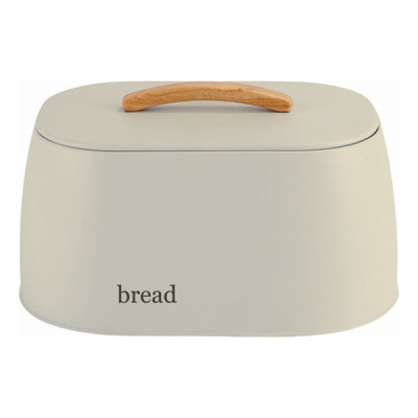 Porta Pão Sense com Alça de Bambu Bege 33,5cm