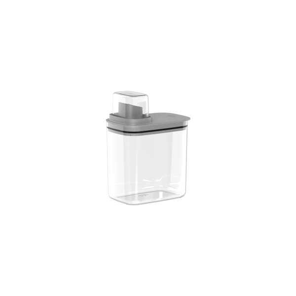 Encontraproduto.com.br - Pote Hermético Dispenser Flow Chumbo 1,5 Litros
