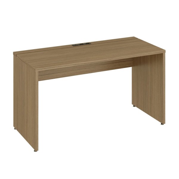 Encontraproduto.com.br - Mesa De Reunião Para Escritório Com Caixa Para Tomada Cinza