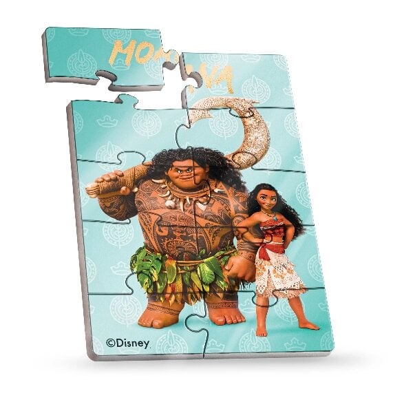 Quebra-Cabeça Mini Disney Moana Diversos Modelos Madeira