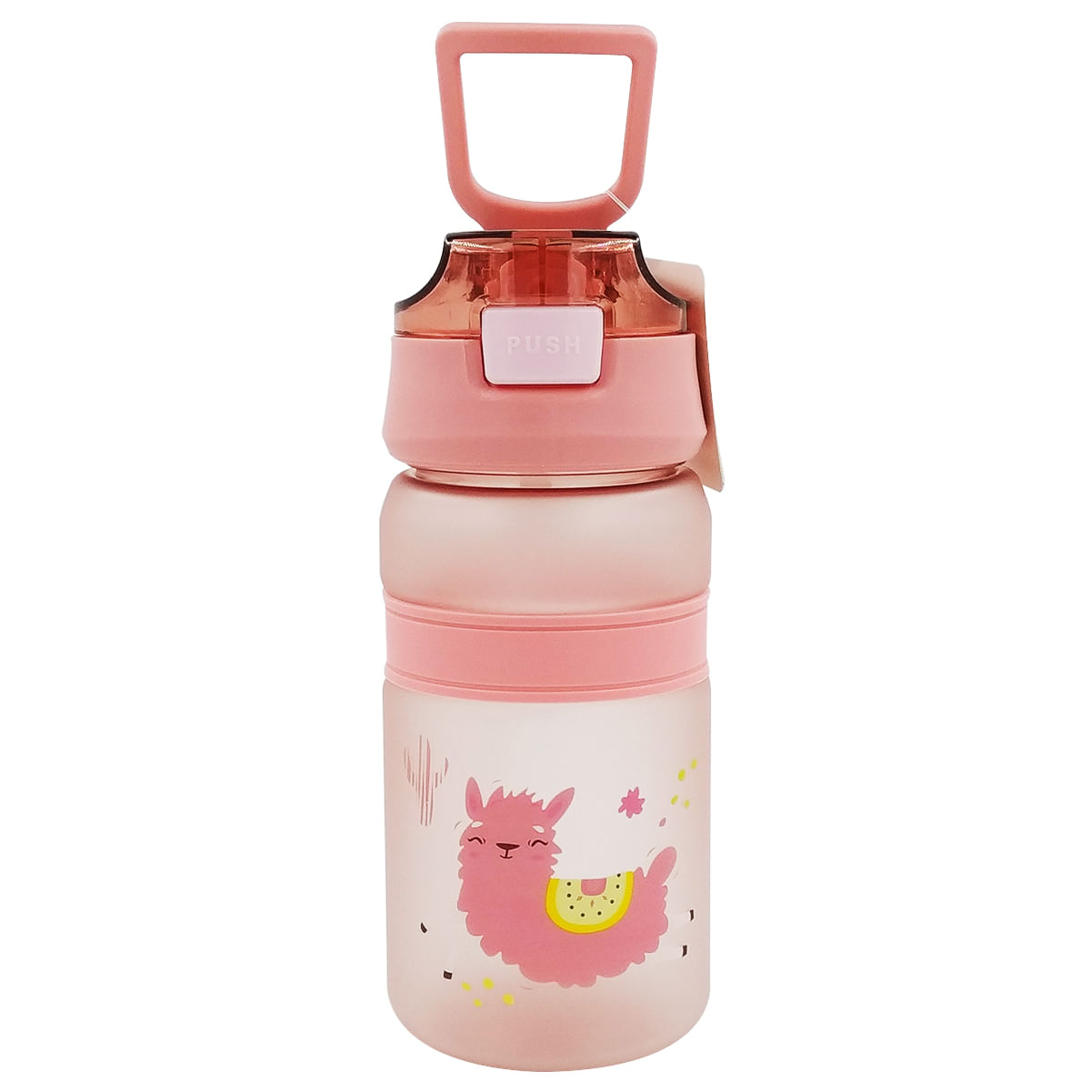 Garrafa C/ Alça e Canudo 600ml em Plástico Top Útil