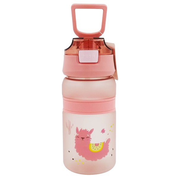 Encontraproduto.com.br - Garrafa C/ Alça e Canudo 600ml em Plástico Top Útil