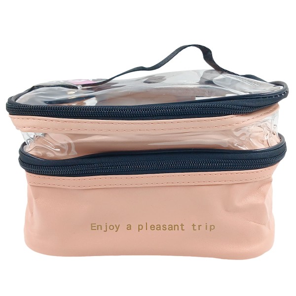Nécessaire Dupla C/ Alça 23x16cm em PVC Top Útil
