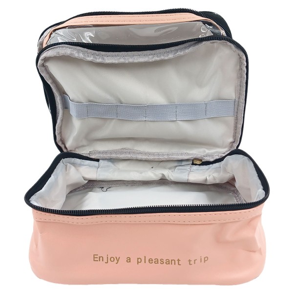 Encontraproduto.com.br - Nécessaire Dupla C/ Alça 23x16cm em PVC Top Útil