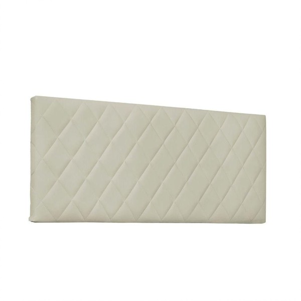 Cabeceira Painel Dubai Solteiro 90cm Corino Bege