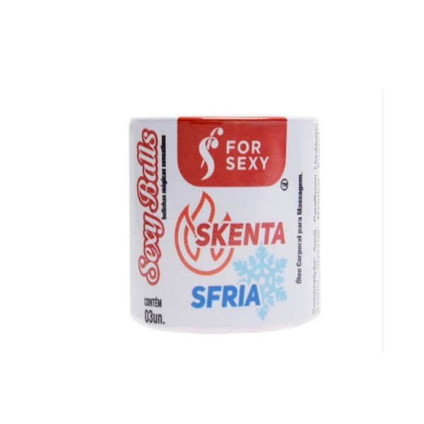 Encontraproduto.com.br - Skenta Sfria Sexy Balls com 3 unidades For Sexy