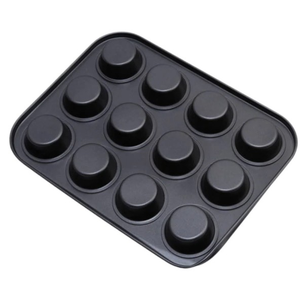 Encontraproduto.com.br - Forma para Cupcake Antiaderente 12 Cavidades Inga