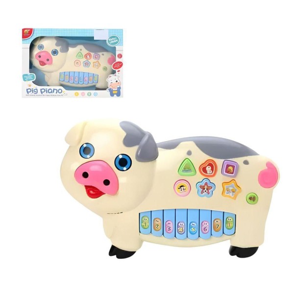 Piano Porquinho - Luzes e Sons - Toy King