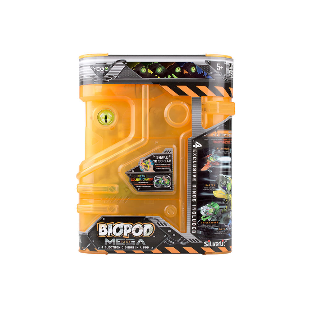 Encontraproduto.com.br - Biopod Mega Pack Batalha com 4 Dinossauros - Fun Divirta-se