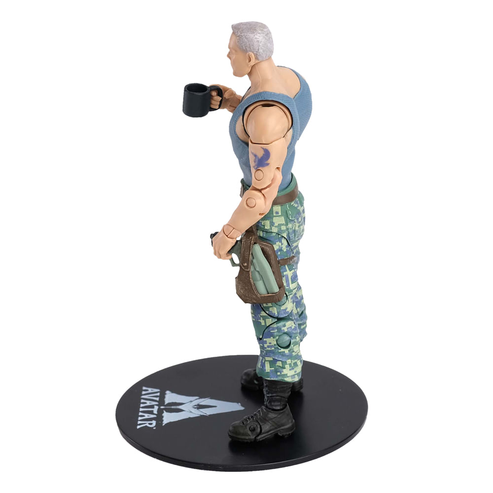 Encontraproduto.com.br - Figura Articulada com Acessórios - Disney - Avatar - Miles Quaritch - Fun