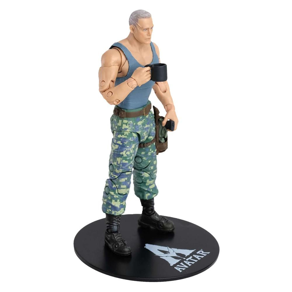 Encontraproduto.com.br - Figura Articulada com Acessórios - Disney - Avatar - Miles Quaritch - Fun