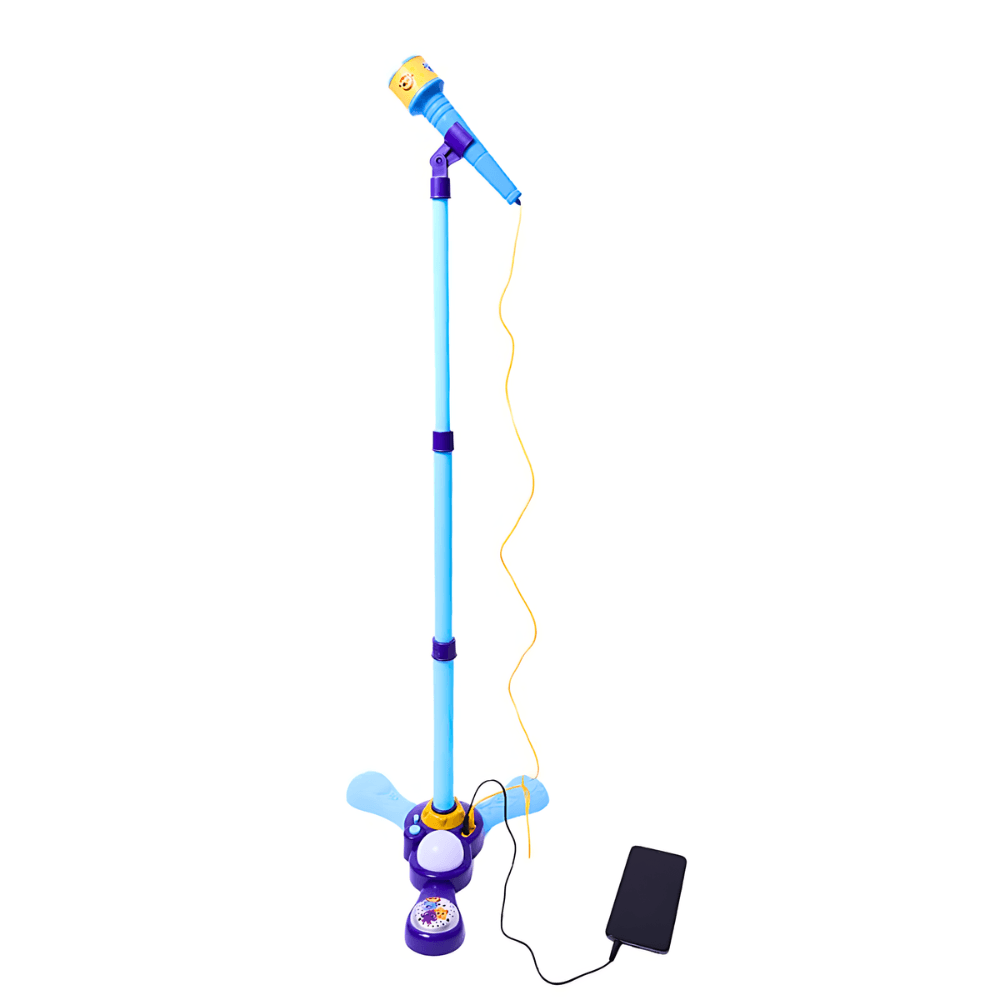 Encontraproduto.com.br - Bolofofos Microfone com Pedestal - Fun Divirta-se