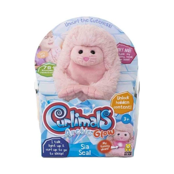 Encontraproduto.com.br - Curlimals Artic Glow Sia a Foca - Fun Divirta-se