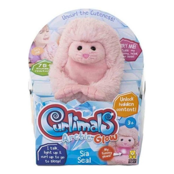 Encontraproduto.com.br - Curlimals Artic Glow Sia a Foca - Fun Divirta-se