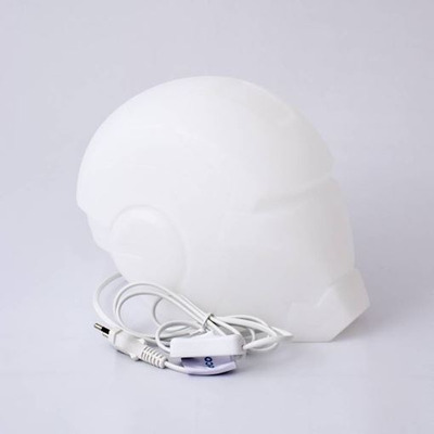 Encontraproduto.com.br - Luminária Homem de Ferro de Mesa Marvel Capacete Iron Man de LED