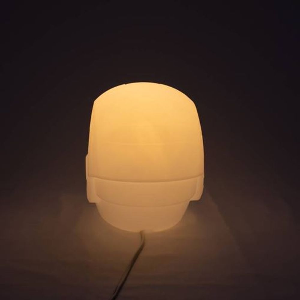 Encontraproduto.com.br - Luminária Homem de Ferro de Mesa Marvel Capacete Iron Man de LED