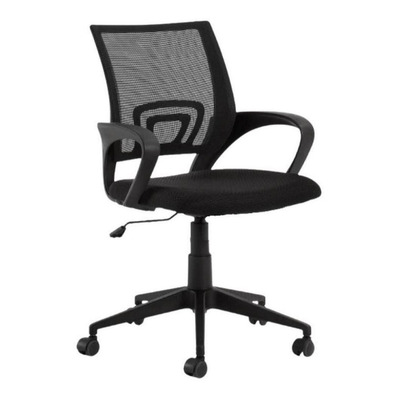 Encontraproduto.com.br - Cadeira De Escritório Secretária Base Preta Com Rodinha Fortt Porto Preta - Csf01-p