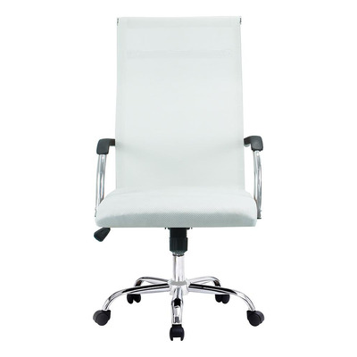 Encontraproduto.com.br - Cadeira De Escritório Esteirinha Tela Mesh Base Cromada Com Rodinha Fortt Salta Branca - Cef04-p