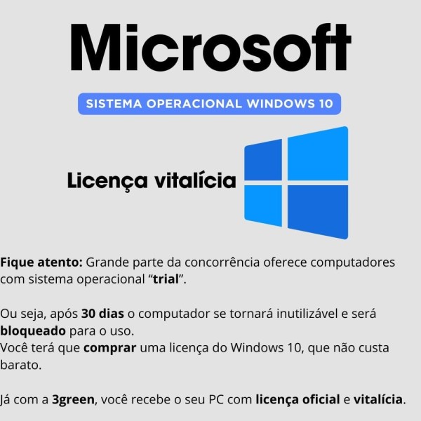 Encontraproduto.com.br - Computador Completo Compacto Intel Core I5, 16gb De Memória, Ssd 1tb, Windows 10, Monitor Led 24" - 3green Slim 3gs-0108