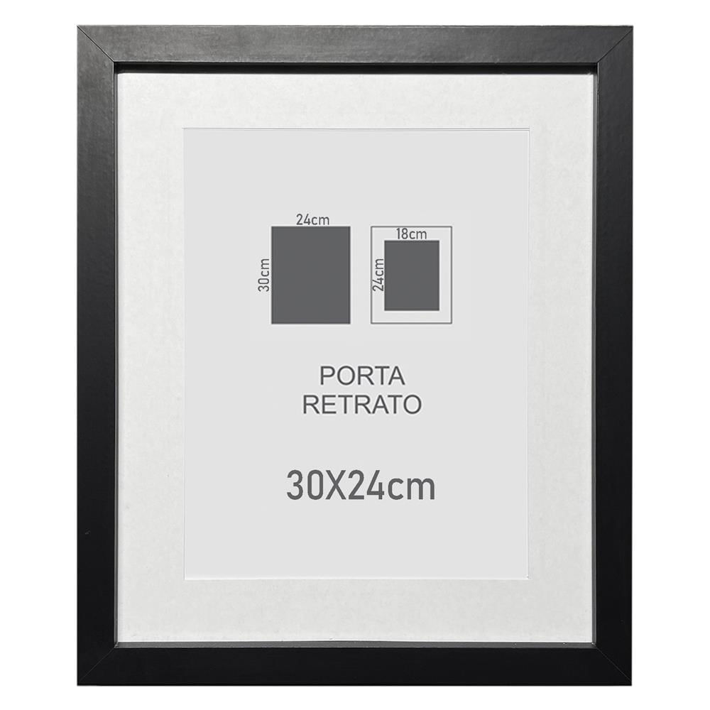 Porta Retrato Arte Propria Preto 24X30