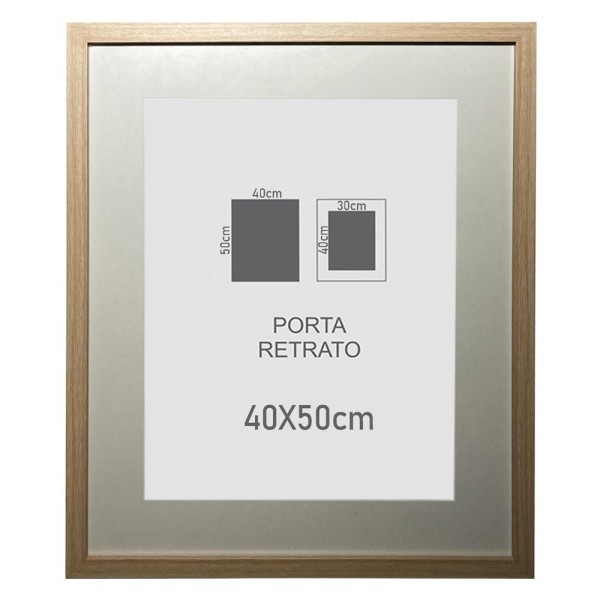 Encontraproduto.com.br - Porta Retrato Arte Propria Madeira 40X50