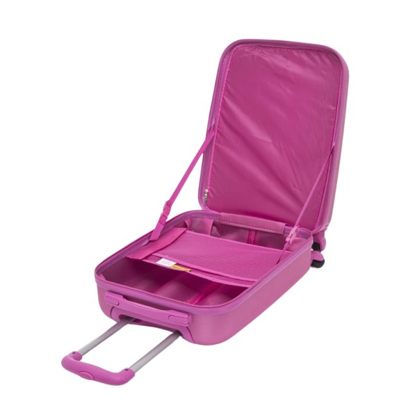 Encontraproduto.com.br - Mochila Infantil 20 com Rodas e Tag de Mala Rosa - Seanite