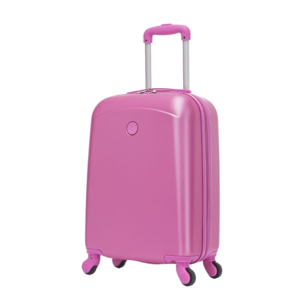 Encontraproduto.com.br - Mochila Infantil 20 com Rodas e Tag de Mala Rosa - Seanite