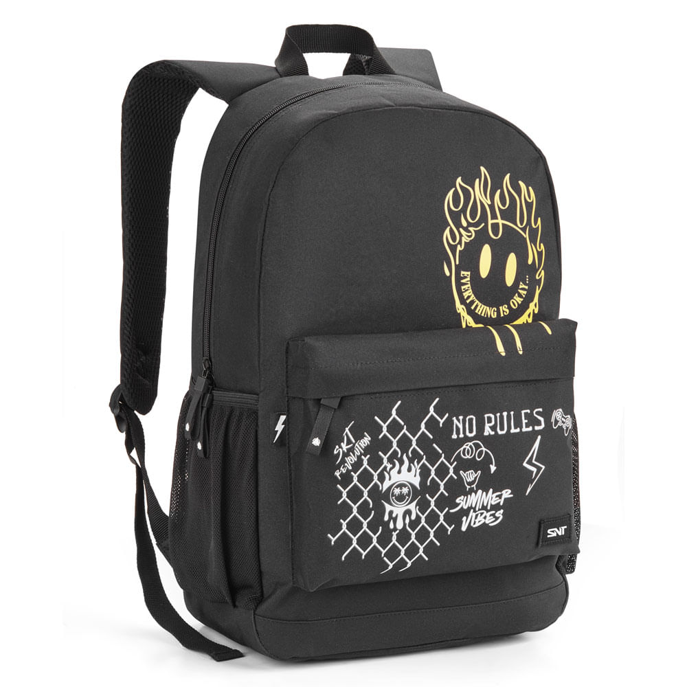 Encontraproduto.com.br - Mochila Estampada No Rules 18