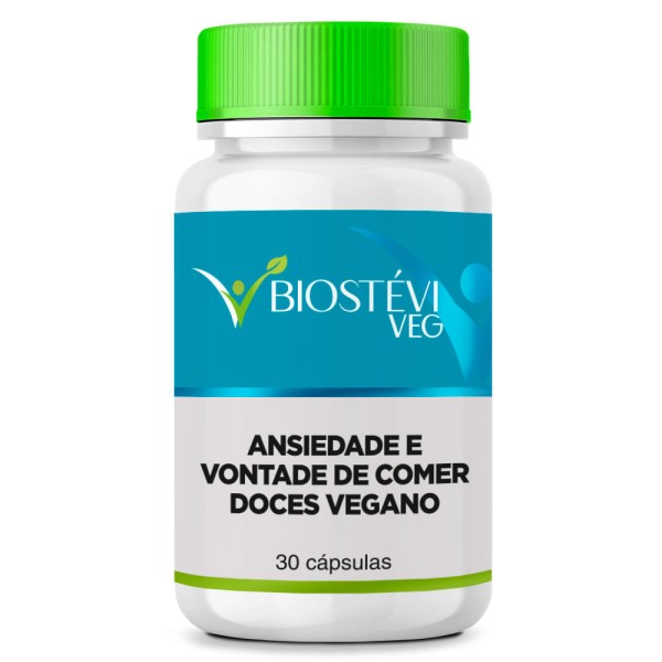 Encontraproduto.com.br - Ansiedade e Vontade de Comer Doces Vegano 30 Cápsulas