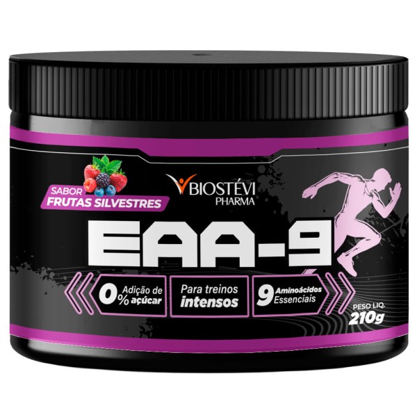 Intra-Treino de Longa Duração - 9 Aminoácidos essenciais - EAA-9 210g Sabor Frutas Silvestres