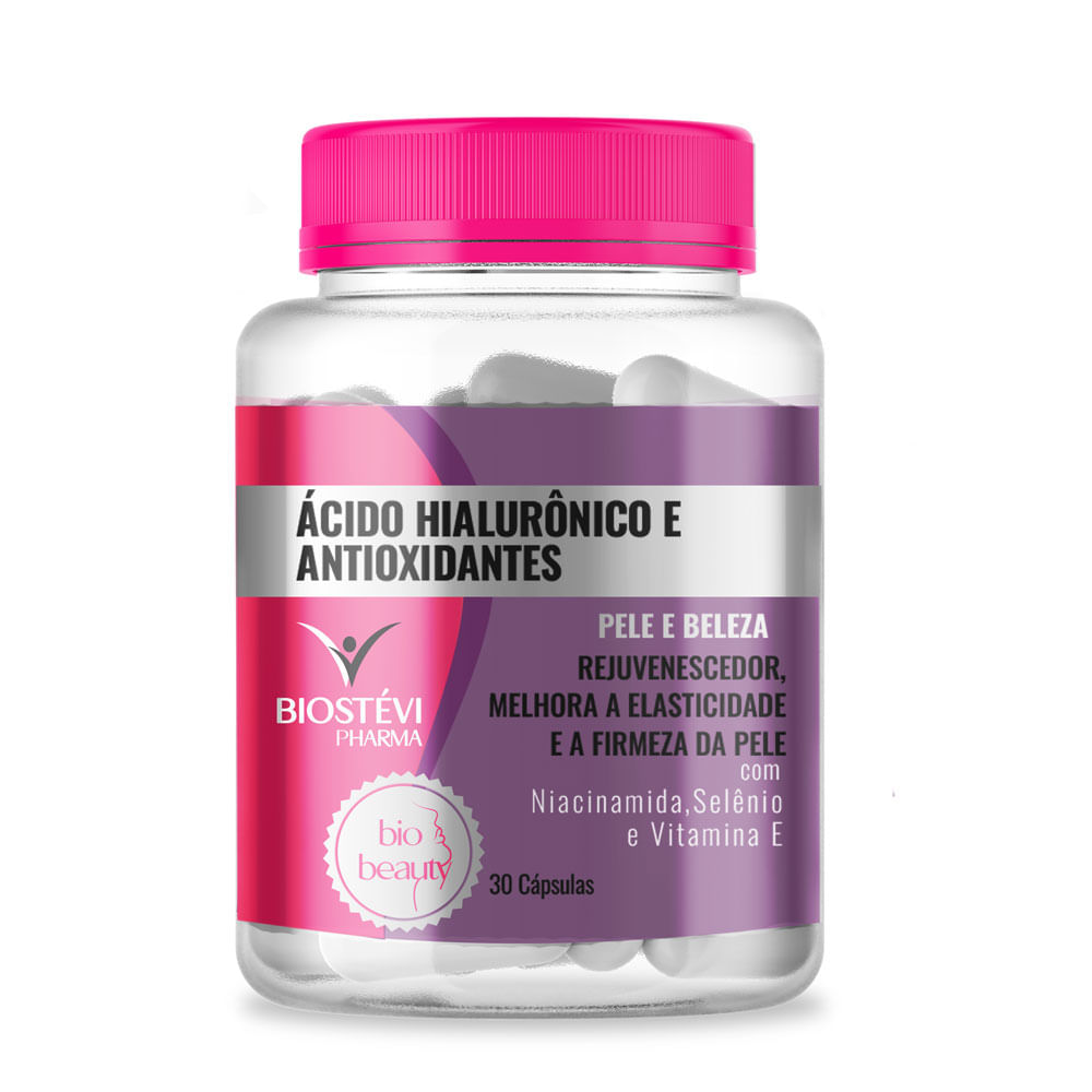 Ácido Hialurônico com Antioxidantes - 30 Cápsulas