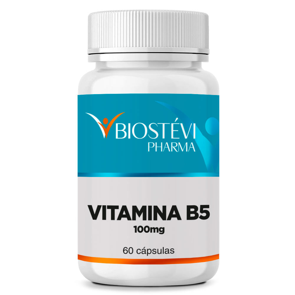 Ácido Pantotênico (Vitamina B5) 100mg 60 Cápsulas