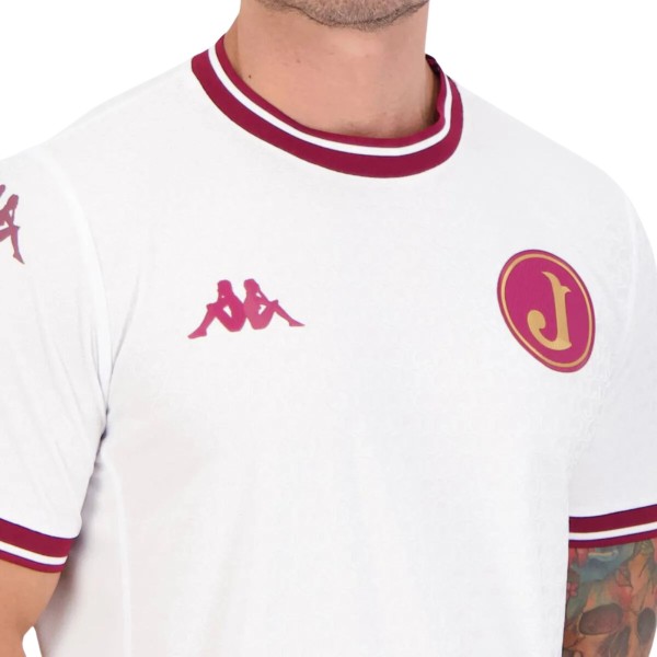 Encontraproduto.com.br - Camisa Juventus Da Mooca 2024 Kappa Centenário Away Masculina - Branca