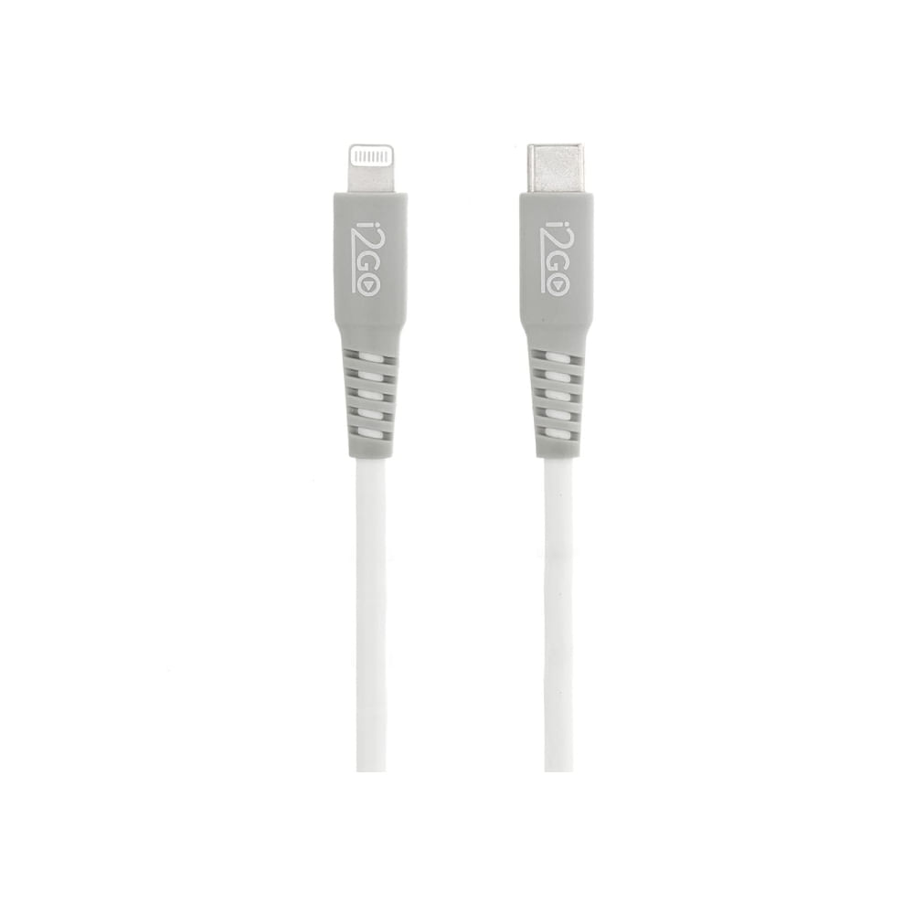 Encontraproduto.com.br - Kit Carregador I2GO 20W+Cabo C Lightning Branco