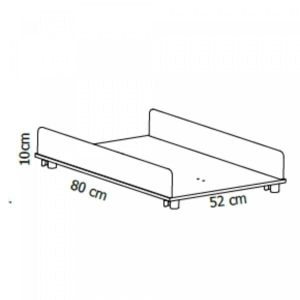 Encontraproduto.com.br - Trocador para Bebê Juju Reller Branco Fosco