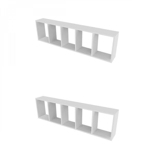 Encontraproduto.com.br - Conjunto com 2 Nichos Alki Bramov Móveis Branco