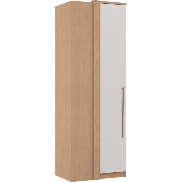 Guarda-Roupa de Canto Reto 1 Porta Elegance Móveis Castro Angelin/Blanc