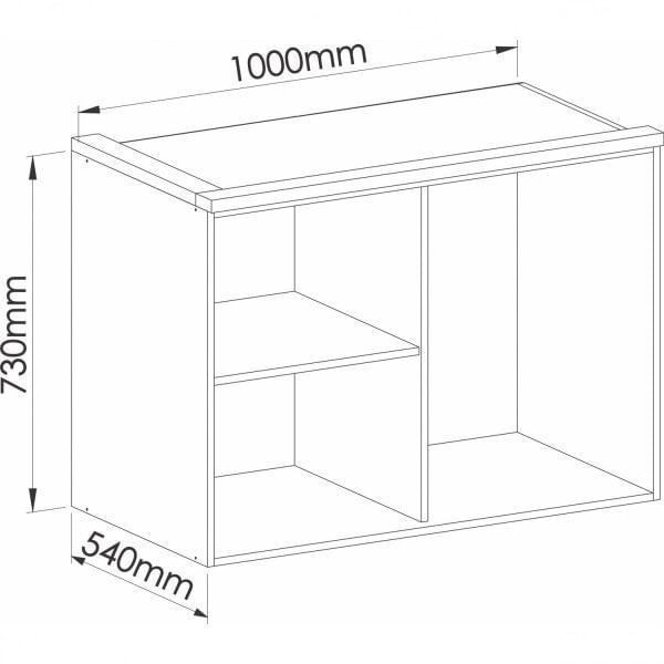 Encontraproduto.com.br - Modulo Aéreo 2 Porta Elegance Niquel/Blanc