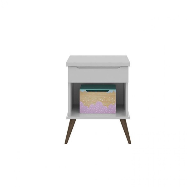 Encontraproduto.com.br - Mesa de Apoio Melinda Cinza