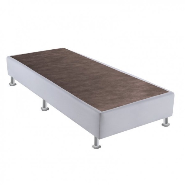 Encontraproduto.com.br - Conjunto Cama Box Colchão ISO 6.0 Ortopillow D28 Solteiro Ortobom Azul/Branco